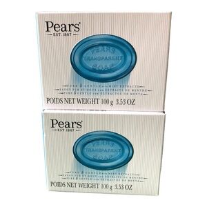 Pears transparent soap blue lot of 2